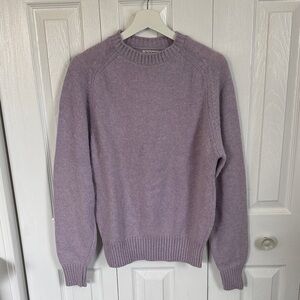 Vintage Jcpenny 'The Fox' Wool Sweater - Lavender